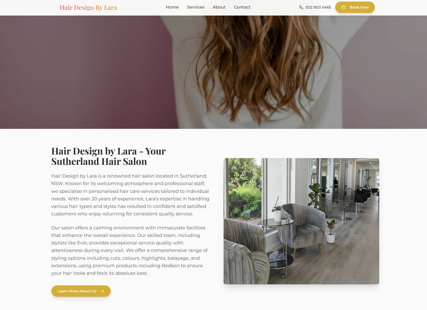 After: Premium booking-first website experience